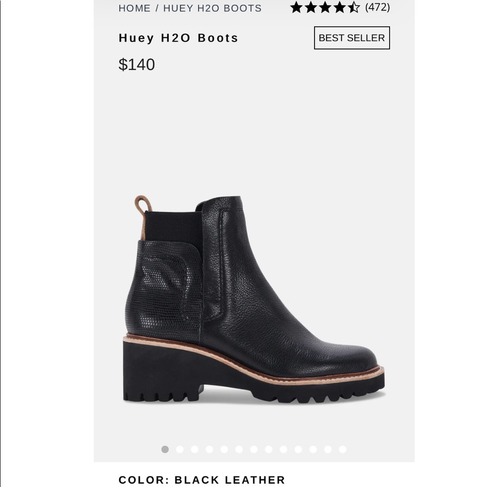 Dolce Vita Huey H2O black waterproof boots NWT